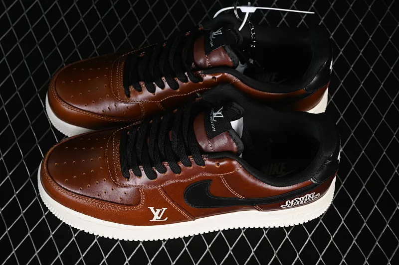 All categories Nk Air Force 1 Air Force series Nk Air Force 1 Low Air Force low-top Nike Air Force 1'07 Low LV joint brown and black bottom Air Force 1 low-top casual sneakers DF0188-120